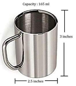 Tasse à café décorative en métal de conception unique faite à la main couleur argent cadeau tasse à café au look adorable tasses à café verres de table - Product Image 3