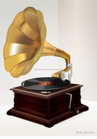 Suministro de fábrica, Radio clásica de madera, gramófono, vinilo Retro de lujo, fonógrafo, tocadiscos, gramófono antiguo