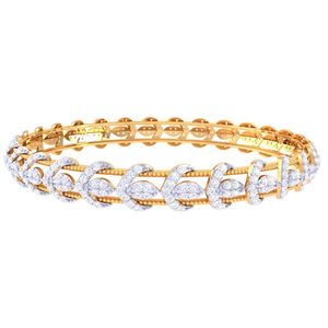 Ishi diamonds Brilliance กำไลข้อมือทอง18K ประดับเพชรหรูหราและหรูหราอุปกรณ์เครื่องประดับ - Product Image 3