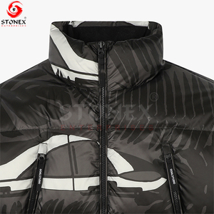 Chaqueta acolchada hecha a medida de alta calidad para hombre, recién llegada, con capucha de invierno con tela de lona, precio superior a la moda con etiqueta privada - Product Image 3