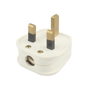 White UK <b>Plug</b> Travel Power <b>Adapter</b> Convenient for On-the-Go Charging - Product Image 1