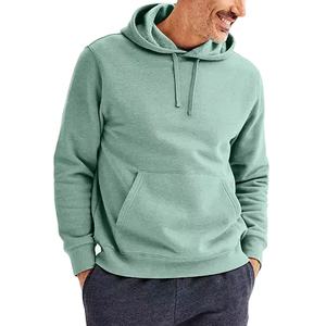 Sweat à capuche en molleton de coton lourd en gros d'usine Sweat à capuche basique régulier pour hommes Streetwear Pull à capuche vierge à manches régulières - Product Image 1