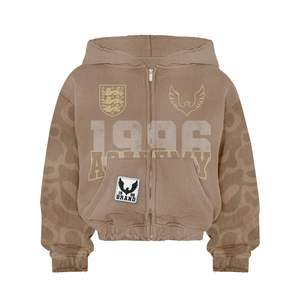 Sudaderas con Capucha Extra Grandes con Cremallera y Logotipo Personalizado Estampado Completo para Unisex, Impresión Serigráfica - Product Image 2