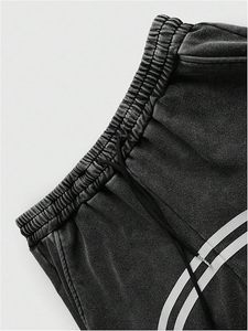 กางเกงผู้ชายวินเทจผ้าคอตตอนเฮฟวี่เวทมีซิปขอบโค้งมีซิปผลิตตามสั่ง - Product Image 5