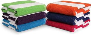 Avior <b>Oversized</b> <b>Beach</b> Pool <b>Towel</b> Fluffy Cotton Thick 30x60 Inch Striped Pool <b>Towels</b> Large Summer Cabana Swimming <b>Towel</b> for Adult - Product Image 5