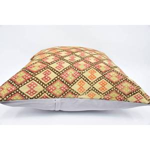 Beige bohemio Kantha Patchwork lana almohada 32x32 pulgadas cojín decorativo tejido bordado Vintage para ropa de cama decoración de suelo - Product Image 5
