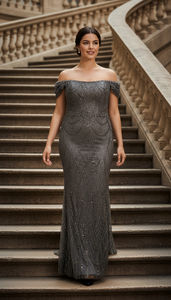 Vestido de Fiesta con Lentejuelas, Vestido de Noche de Lujo, Vestido de Diseñador para Eventos, para Compradores de Boutiques, de un Fabricante Turco - OLA ABIYE - Product Image 4