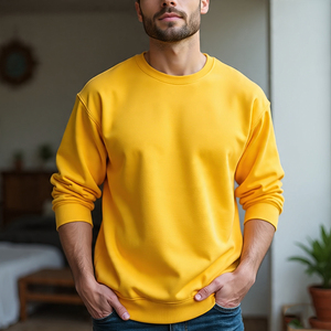 Sudaderas de manga corta personalizadas para hombre, sudaderas de invierno de punto transpirables para hombre, logotipo personalizado - Product Image 5