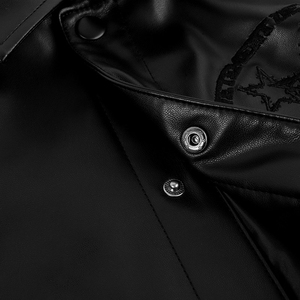 2024 New OEM Custom LOgo Fashion Outdoor Men Streetwear Leather <b>Patchwork</b> Crop Varsity <b>Jacket</b> - Product Image 5