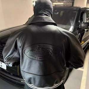 Nuevas chaquetas de cuero PU Vintage personalizadas de alta calidad para exteriores populares Vintage para hombres - Product Image 4