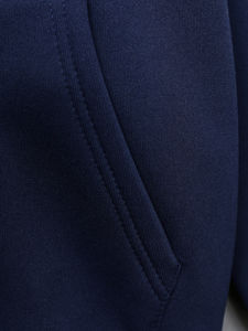 Sudadera con Capucha Extra Grande de Algodón de Punto Grueso de 350 Gsm para Hombre, Transpirable, Ecológica, con Logotipo Personalizado, Cierre de Cremallera, para Invierno - Product Image 4