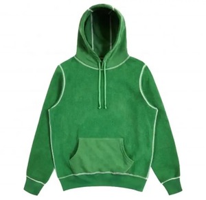 Sudadera con Capucha para Hombre, Talla Grande, para Deportes de Invierno y Entrenamientos, 100% Algodón, Teñido Liso, Resistente al Viento, Transpirable y Ecológica para Otoño - Product Image 6