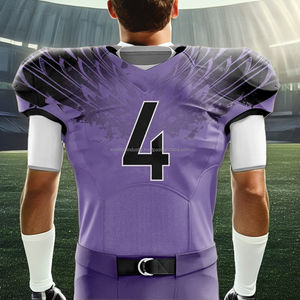 Uniforme de football américain personnalisé en gros, grande taille, qualité unique, séchage rapide, anti-bactérien, respirant, nouveau style - Product Image 1