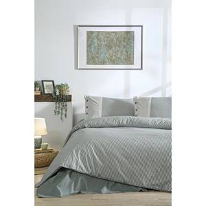 Ensemble de housse de couette Özdilek Natural Line Green Double Ranforce - Product Image 1