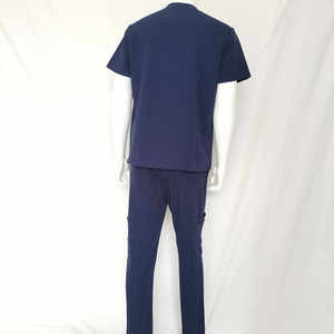Nouvelle Arrivée Uniformes d'infirmiers sur mesure OEM pour hommes Ensembles de blouses d'hôpital d'été en tissu toile élasthanne de haute qualité avec détection d'aiguilles - Product Image 6