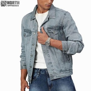 2025 nouveau Style tendance coupe ajustée décontracté veste en jean de haute qualité avec Logo avant vente chaude canard à la mode hommes - Product Image 3