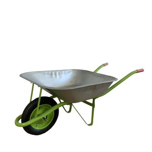 Mini brouette de jardin légère pour enfants en métal et plastique avec roues en caoutchouc plein, cadeau idéal pour les enfants pour jouer dans la cour - Product Image 2