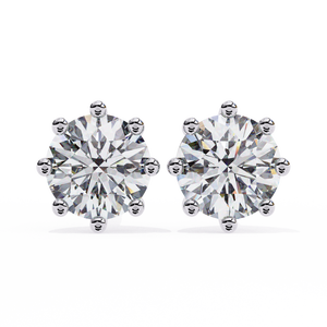 Boucles d'oreilles uniques en or 18 carats avec diamant de laboratoire, boucles d'oreilles de qualité supérieure - Product Image 5