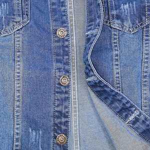 Wholesale Men's Custom Blue <b>Denim</b> <b>Jacket</b> with Custom <b>Embroidery</b> Customizable Jean Style <b>Denim</b> <b>Jacket</b> For Men - Product Image 2
