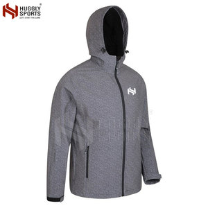 Chaqueta cortavientos con capucha de diseño personalizado para hombre, ropa de calle de color sólido para invierno - Product Image 3