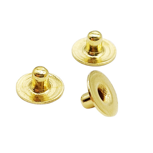 Rivets métalliques personnalisés pour la décoration du cuir, logo personnalisé, rivets ronds en métal pour sac à main - Product Image 1