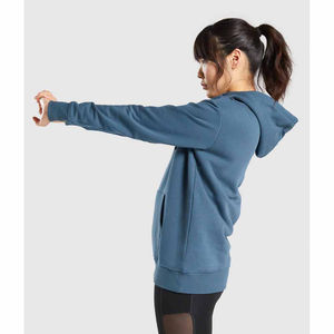 Sudadera con Capucha para Mujer de Alta Calidad, Transpirable, de Algodón y Felpa, con Cierre, Estilo Largo y Recortado para la Temporada de Invierno, Hecha en Pakistán - Product Image 3