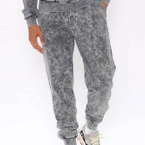 Survêtement délavé à l'acide Tissu doux Coupe décontractée Idéal pour les tenues de sport décontractées et les vêtements de fitness - Product Image 5