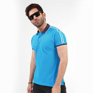 Vente en gros de polos à manches courtes 100% coton pour hommes, broderie personnalisée de style golf de haute qualité, tricoté en polyester solide 100% - Product Image 3
