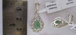 Handmade Religious Charm <b>Pendant</b> with <b>Emerald</b> Cut Diamond White Topaz & Amethyst Crystal <b>Emerald</b> & Diamond Cut Number Pattern - Product Image 1
