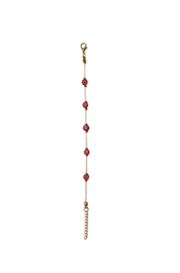 Bracelet en acier inoxydable plaqué pierres de zircon imitation perle DAFNI BIG PAZAR - Cadeau tendance - Product Image 5