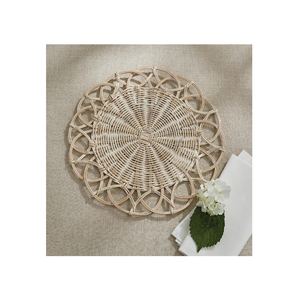 Decorative Rattan Charger Plate <b>Wedding</b> Decoration Handmade Hot Pads Charger Plates Dishes in Wholesale Price - Product Image 6