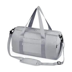 2024 yüksek kaliteli spor yeni Polyester su geçirmez spor silindir çanta sırt çantası spor çanta Unisex için