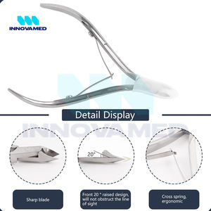 Cortaúñas Curvos de Acero Inoxidable de Grado Profesional, Apertura de Mandíbula Ancha, Alta Calidad, Agarre Cómodo, Manicura, Pedicura, Cuidado del Bebé - Product Image 3