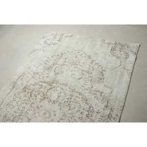 Tapis turc 4,2x7,4 pieds, tapis vintage, tapis persan gris et blanc - Product Image 5