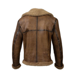 Vestes en cuir formelles élégantes de haute qualité avec col montant et logo avant écologique et imperméable - Product Image 5