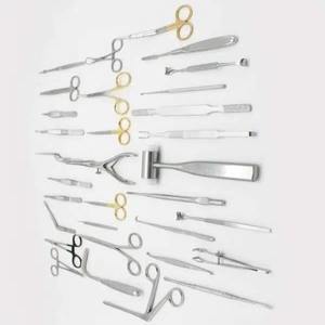 Juego de instrumentos de septoplastia y rinoplastia Manual reutilizable Juego quirúrgico de acero inoxidable de alta calidad de 32 PCS - Product Image 4