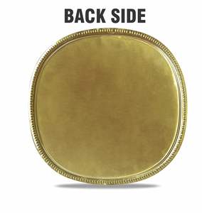 Plateau de service en laiton doré poli imitation antique, artisanat exquis pour une décoration de cuisine élégante, article cadeau par Calvin Handicraft - Product Image 5