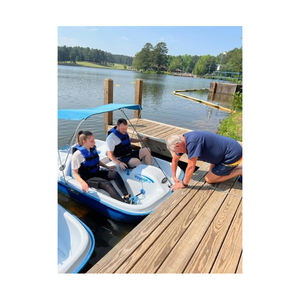 Bateaux à pédales en fibre de verre, vente en gros, fournisseur direct d'usine, export OEM, bateaux de lac - Product Image 4