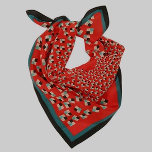 Écharpe carrée en coton biologique, bandana personnalisé avec logo, écharpes pas chères pour femmes et hommes, cadeau, dernière mode - Product Image 3