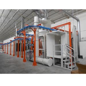 Sistema Completo de Recubrimiento en Polvo por Transportadores de Alta Demanda con Cabina de Pretratamiento y Horno de Curado Disponible en Venta - Product Image 1