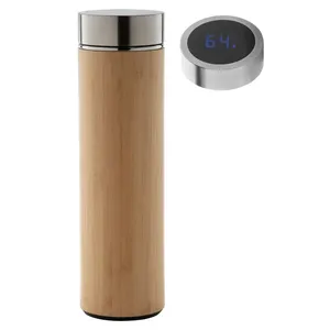 Thermos personnalisé Temboo LED, vaisselle intelligente, thermomètre de merchandising moderne - Product Image 1