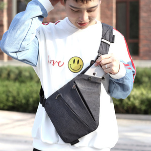 Bolsa carteiro masculina de pano oxford, multi-bolso, casual, <span class=keywords><strong>anti</strong></span>-roubo, de ombro, tática, para homens - Product Image 4