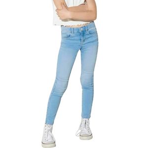 กางเกงยีนส์เดนิมทรงตรงสำหรับเด็กผู้หญิง เป็นมิตรกับสิ่งแวดล้อม ระบายอากาศได้ดี ยืดหยุ่น สวมใส่สบายตลอดวัน เนื้อผ้านุ่มลื่น ทรงหลวม ให้การเคลื่อนไหวที่ง่ายดาย เหมาะสำหรับใส่ไปโรงเรียน - Product Image 3