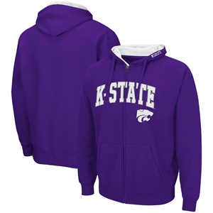 Kentucky University Wildcats Sudadera con capucha de invierno con forro antiretráctil sólido con logotipo de K-State Official Fan Gear - Product Image 1