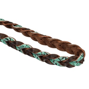 Precio de fábrica: Riendas de barril para caballo de 8 pies, ajustables, trenzadas a mano con paracord plano, regulares, riendas de equitación trenzadas ajustables - Product Image 3