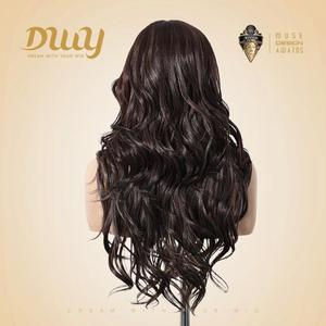 Annie C-DWY Pre-Cut T-Part Long Curly Synthetic <b>Wig</b> with Light <b>Brown</b> Lace - Product Image 3