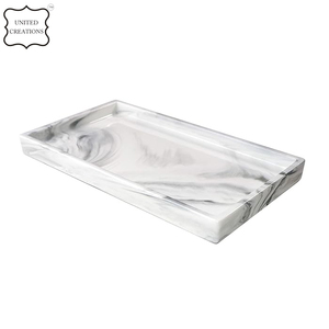 Wholesale Custom Rectangular Marble Decorative <b>Tray</b> Sustainable <b>Jewelry</b> Storage for Bathroom for <b>Tray</b> Decoration - Product Image 2