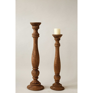 Candelabro de madera decorativo para mesa de casa de nuevo diseño Vintage, candelabro hecho de madera Natural, soporte de vela al precio más barato - Product Image 2