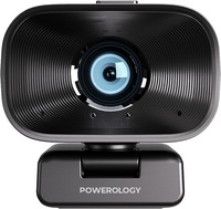 Powerology 1080P Webcam konferensi, kamera Web Video Chat PC komputer Laptop Internal kelas Online pertemuan panggilan Video