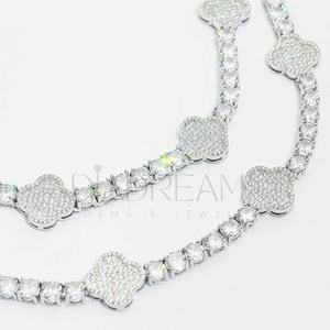 Calidad Premium D Color Leb Grown Diamond 925 Cadena de tenis de plata esterlina Collares finos para mujeres joyería Cualquier ocasión - Product Image 5